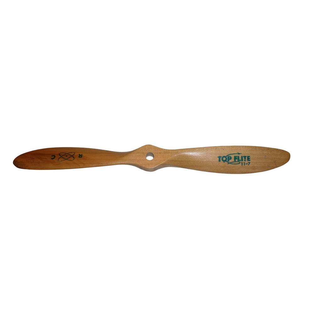 Vintage Top Flite 11-7 Wood Propeller RC Model Airplane Aviation Decor 11 Inch
